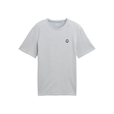 TOM TAILOR T-shirt för män, 38145 – ljusblå multistruktur, M TOM TAILOR T-shirt för män, 38145 – ljusblå multistruktur, M