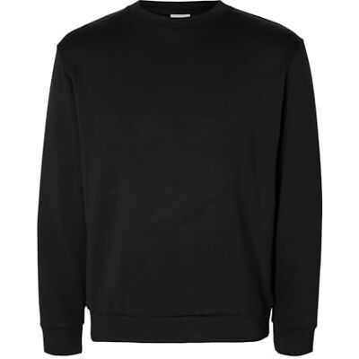 SELECTED HOMME SELETED HOMME Herr Slhemanuel Soft Crew Neck Sweat Noos sweatshirt, svart, S SELECTED HOMME SELETED HOMME Herr Slhemanuel Soft Crew Neck Sweat Noos sweatshirt, svart, S