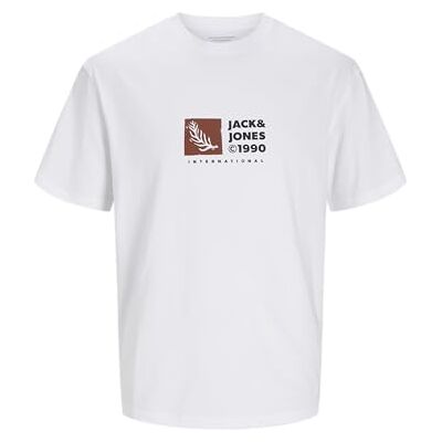 JACK & JONES JACK&JONES Jorportland Box Tee Ss Crew Neck, Ljus vit, M JACK & JONES JACK&JONES Jorportland Box Tee Ss Crew Neck, Ljus vit, M
