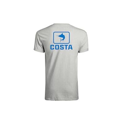 Costa Del Mar Mens Emblem Marlin Short Sleeve Crewneck T Shirt, Heather Grey, Medium US Costa Del Mar Mens Emblem Marlin Short Sleeve Crewneck T Shirt, Heather Grey, Medium US