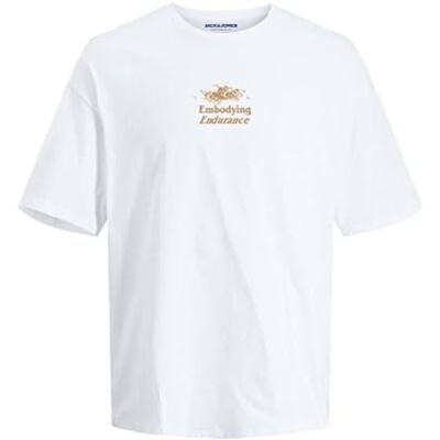 JACK & JONES Jorbradley Endurance Tee Ss C.N Stmss25, Ljus vit, XL JACK & JONES Jorbradley Endurance Tee Ss C.N Stmss25, Ljus vit, XL