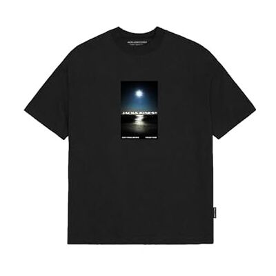 JACK & JONES herr Jcocalma Photo Tee Ss Crew Neck FST, svart, M JACK & JONES herr Jcocalma Photo Tee Ss Crew Neck FST, svart, M