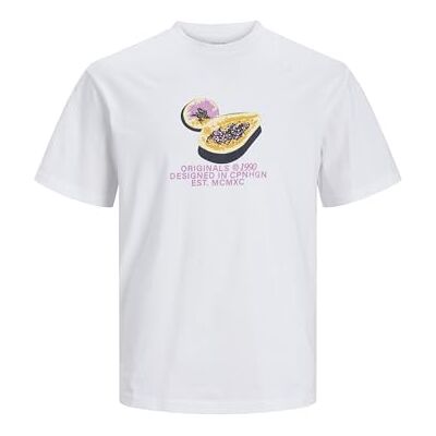 JACK & JONES JORTAMPA AOP branding Tee SS C.N SN, Ljus vit, L JACK & JONES JORTAMPA AOP branding Tee SS C.N SN, Ljus vit, L