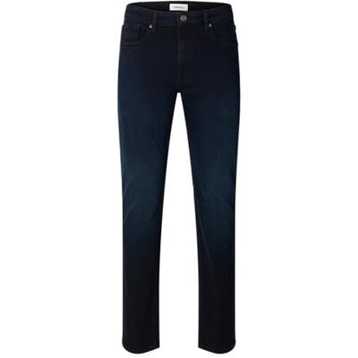 SELECTED MEN Slh75-Slim Cleo Flex Bb 614 jeans Noos, Blå svart denim, 32W / 34L SELECTED MEN Slh75-Slim Cleo Flex Bb 614 jeans Noos, Blå svart denim, 32W / 34L