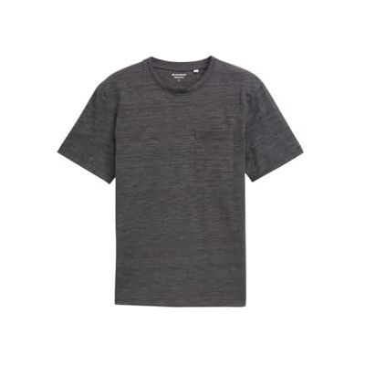 TOM TAILOR herr-t-shirt med bröstficka, 37678 – Vit Tarmac Grey Injected, M TOM TAILOR herr-t-shirt med bröstficka, 37678 – Vit Tarmac Grey Injected, M