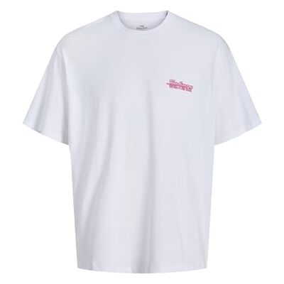JACK & JONES Jorbotaniq Tee Ss Crew Neck Tg, Ljus vit, S JACK & JONES Jorbotaniq Tee Ss Crew Neck Tg, Ljus vit, S