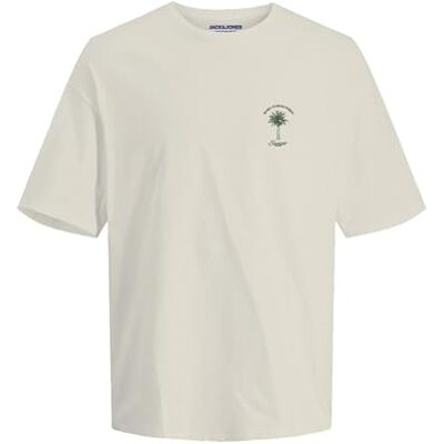 JACK & JONES Jorvalley Tee Ss Crew Neck Tg, Antik vit, M JACK & JONES Jorvalley Tee Ss Crew Neck Tg, Antik vit, M