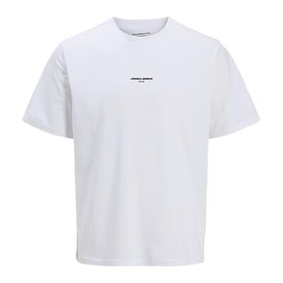 JACK & JONES herr Jcolido AOP Back Print Tee Ss Crew Neck, Ljus vit, L JACK & JONES herr Jcolido AOP Back Print Tee Ss Crew Neck, Ljus vit, L