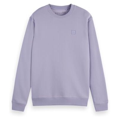 Scotch & Soda Seasonal Core sweatshirt med normal passform, Languid Lavendel 500, S Scotch & Soda Seasonal Core sweatshirt med normal passform, Languid Lavendel 500, S