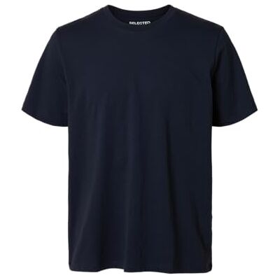 SELECTED HOMME SELETED HOMME Herr Slhaspen Slub Ss O-Neck Tee Noos T-shirt, marinblå blazer, S SELECTED HOMME SELETED HOMME Herr Slhaspen Slub Ss O-Neck Tee Noos T-shirt, marinblå blazer, S