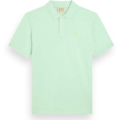 Scotch & Soda Essential Organic Cotton Pique Polo Shirt, Seafoam 0514, XXL Scotch & Soda Essential Organic Cotton Pique Polo Shirt, Seafoam 0514, XXL