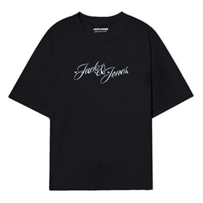 JACK & JONES Jorinwood Tee Ss Crew Neck FST, svart, S JACK & JONES Jorinwood Tee Ss Crew Neck FST, svart, S