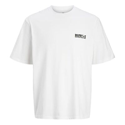 JACK & JONES JACK&JONES JORJEWEL Tee SS Crew Neck TG, Ljus vit/tryck: rubys, L JACK & JONES JACK&JONES JORJEWEL Tee SS Crew Neck TG, Ljus vit/tryck: rubys, L