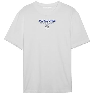 JACK & JONES JCOTYPO Tee SS Crew Neck FST, Vit, S JACK & JONES JCOTYPO Tee SS Crew Neck FST, Vit, S