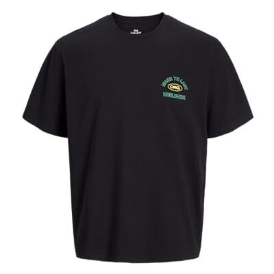 JACK & JONES Jorpartnership Tee Ss Crew Neck Tg, svart, M JACK & JONES Jorpartnership Tee Ss Crew Neck Tg, svart, M