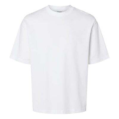 SELECTED HOMME SELETED HOMME Herr Slhlooseoscar Ss O-Neck Tee Noos T-shirt, Ljus vit, XL SELECTED HOMME SELETED HOMME Herr Slhlooseoscar Ss O-Neck Tee Noos T-shirt, Ljus vit, XL