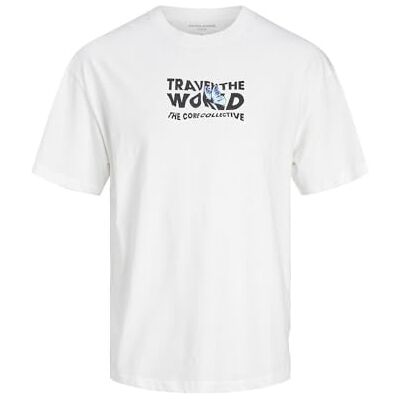 JACK & JONES JACK&JONES JCOSPLASH Tee SS Crew Neck GC, Vit, L JACK & JONES JACK&JONES JCOSPLASH Tee SS Crew Neck GC, Vit, L