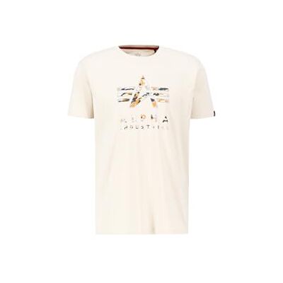 Alpha Industries Camo Pp T-Shirt För Män Jet Stream White Alpha Industries Camo Pp T-Shirt För Män Jet Stream White