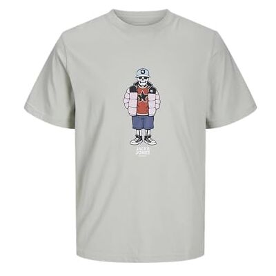 JACK & JONES JACK&JONES JOREIGHT Skull Tee SS Crew Neck, Mineralgrå, L JACK & JONES JACK&JONES JOREIGHT Skull Tee SS Crew Neck, Mineralgrå, L
