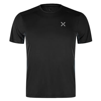 MONTURA World 2 Herr Andningsaktiv T-shirt Perfekt för Vandring Svart/Bly, Svart bly, S MONTURA World 2 Herr Andningsaktiv T-shirt Perfekt för Vandring Svart/Bly, Svart bly, S