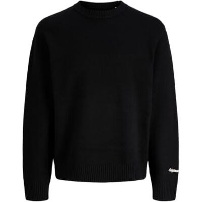 JACK & JONES Jornorrebro Knit Crew Neck Sn, svart, M JACK & JONES Jornorrebro Knit Crew Neck Sn, svart, M