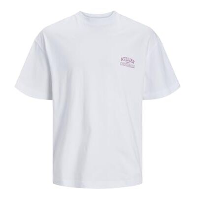 JACK & JONES JORSANTORINI Back Tee SS Crew Neck SN, Ljus vit, M JACK & JONES JORSANTORINI Back Tee SS Crew Neck SN, Ljus vit, M