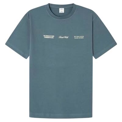 Springfield T-shirt för män, Cementblå, S Springfield T-shirt för män, Cementblå, S