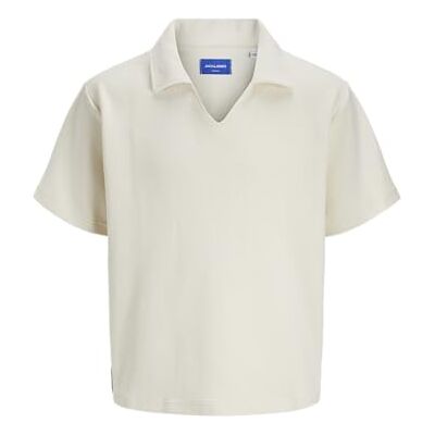 JACK & JONES Joralmeria Texture Polo Ss, Antik vit, XL JACK & JONES Joralmeria Texture Polo Ss, Antik vit, XL
