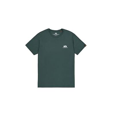 Alpha Industries Basic T Small Logo T-shirt för män Navy Green Alpha Industries Basic T Small Logo T-shirt för män Navy Green