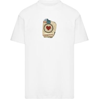 Tee Herr Mt3980-Never Quit Heavy Oversize T-Shirt, Vit, S Tee Herr Mt3980-Never Quit Heavy Oversize T-Shirt, Vit, S