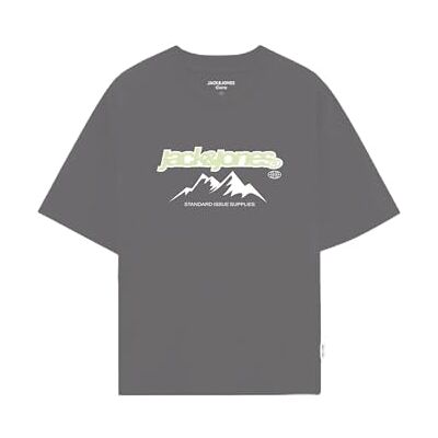 JACK & JONES Jcoflare Front Tee Ss Crew Neck FST, Pavement, XS JACK & JONES Jcoflare Front Tee Ss Crew Neck FST, Pavement, XS