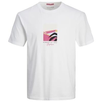 JACK & JONES JACK&JONES JORMARBELLA Front Tee SS Crew Neck, Ljus vit, S JACK & JONES JACK&JONES JORMARBELLA Front Tee SS Crew Neck, Ljus vit, S