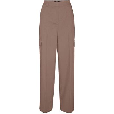 VERO MODA Bestseller A/S VMZELDA HR rak cargobyxa NOOS byxor, brun Lentil, 36/34, Brown Lentil, 36W x 34L VERO MODA Bestseller A/S VMZELDA HR rak cargobyxa NOOS byxor, brun Lentil, 36/34, Brown Lentil, 36W x 34L