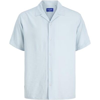 JACK & JONES Jorluke Billyburg Resort Shirt Ss, Skyway, S JACK & JONES Jorluke Billyburg Resort Shirt Ss, Skyway, S