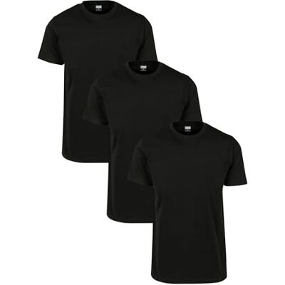 Urban Classics herr Basic Tee T-tröja, Svart (Black/Black/Black 01168), XL Urban Classics herr Basic Tee T-tröja, Svart (Black/Black/Black 01168), XL