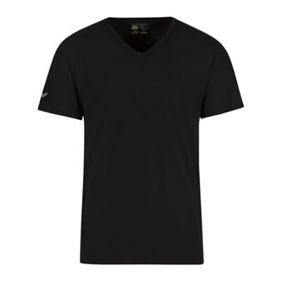 Trigema herr-V-tröja av 100% ekologisk bomull (KBA), Svart (svart C2c 508), 3XL Trigema herr-V-tröja av 100% ekologisk bomull (KBA), Svart (svart C2c 508), 3XL