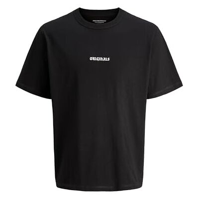 JACK & JONES Jormeadows minimal tee Ss Crew Neck, svart, M JACK & JONES Jormeadows minimal tee Ss Crew Neck, svart, M