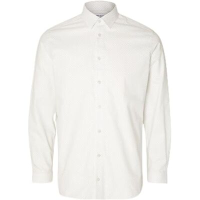 SELECTED HOMME SELETED HOMME Herr Slhslimethan AOP skjorta Ls Noos skjorta, Ljus vit/yta: geo, M SELECTED HOMME SELETED HOMME Herr Slhslimethan AOP skjorta Ls Noos skjorta, Ljus vit/yta: geo, M