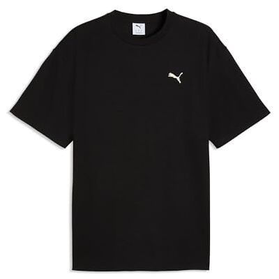 PUMA ESS upphöjd avslappnad t-shirt svart PUMA ESS upphöjd avslappnad t-shirt svart