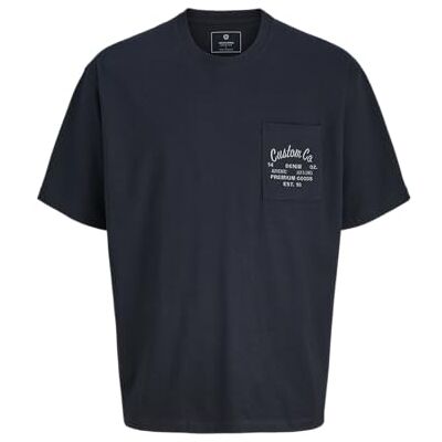 JACK & JONES Jprbluderek Ss Tee, mörk marinblå, L JACK & JONES Jprbluderek Ss Tee, mörk marinblå, L