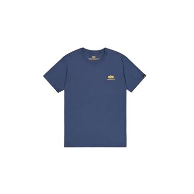 Alpha Industries Basic T Small Logo T-shirt för män New Navy Alpha Industries Basic T Small Logo T-shirt för män New Navy