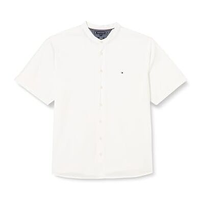 Tommy Hilfiger herr kortärmad skjorta, Optisk vit, XS Tommy Hilfiger herr kortärmad skjorta, Optisk vit, XS