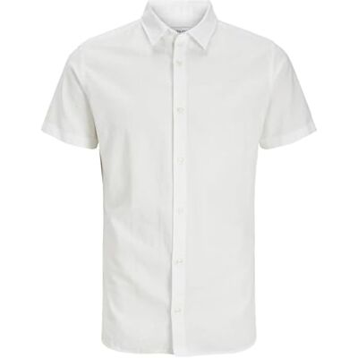 JACK & JONES JJEBREEZE skjorta SS SN, Vit, XXL JACK & JONES JJEBREEZE skjorta SS SN, Vit, XXL