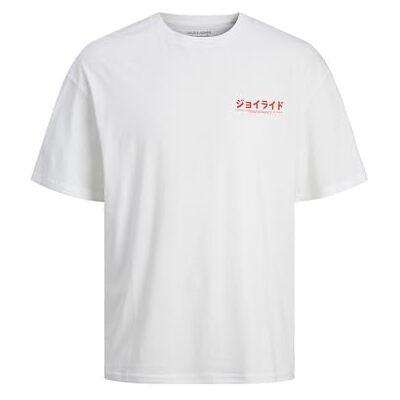 JACK & JONES JACK&JONES JORTOKYO Market Tee SS Crew Neck TG, Ljusvit/tryck: rött skript, M JACK & JONES JACK&JONES JORTOKYO Market Tee SS Crew Neck TG, Ljusvit/tryck: rött skript, M