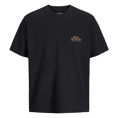 JACK & JONES herr Jorhydra Photo Tee Ss Crew Neck, svart, M JACK & JONES herr Jorhydra Photo Tee Ss Crew Neck, svart, M