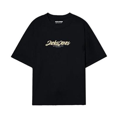JACK & JONES Jortavira Tee Ss Crew Neck FST, svart, L JACK & JONES Jortavira Tee Ss Crew Neck FST, svart, L