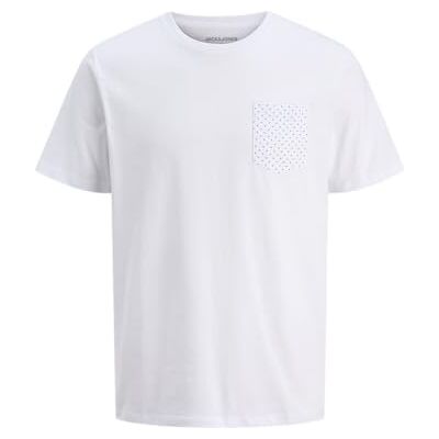 JACK & JONES Jjmatheo Tee Ss Crew Neck, Vit, L JACK & JONES Jjmatheo Tee Ss Crew Neck, Vit, L