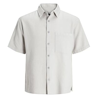JACK & JONES Jcodynamic Waffle Shirt Ss Se25, Ångblå, XS JACK & JONES Jcodynamic Waffle Shirt Ss Se25, Ångblå, XS