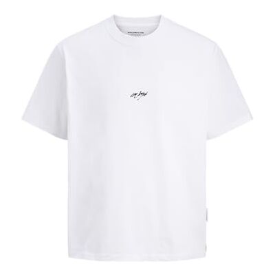 JACK & JONES Jcoscope foto back tee Ss crew neck, Ljus vit, M JACK & JONES Jcoscope foto back tee Ss crew neck, Ljus vit, M