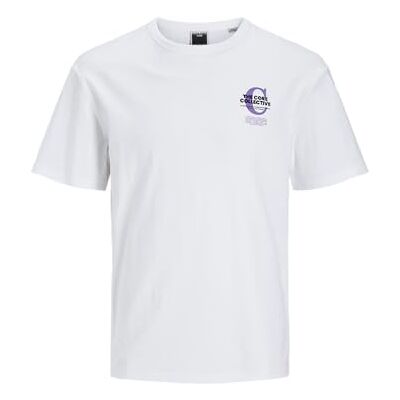 JACK & JONES JACK&JONES JCOHOLGER Tee SS Crew Neck, Vit, L JACK & JONES JACK&JONES JCOHOLGER Tee SS Crew Neck, Vit, L